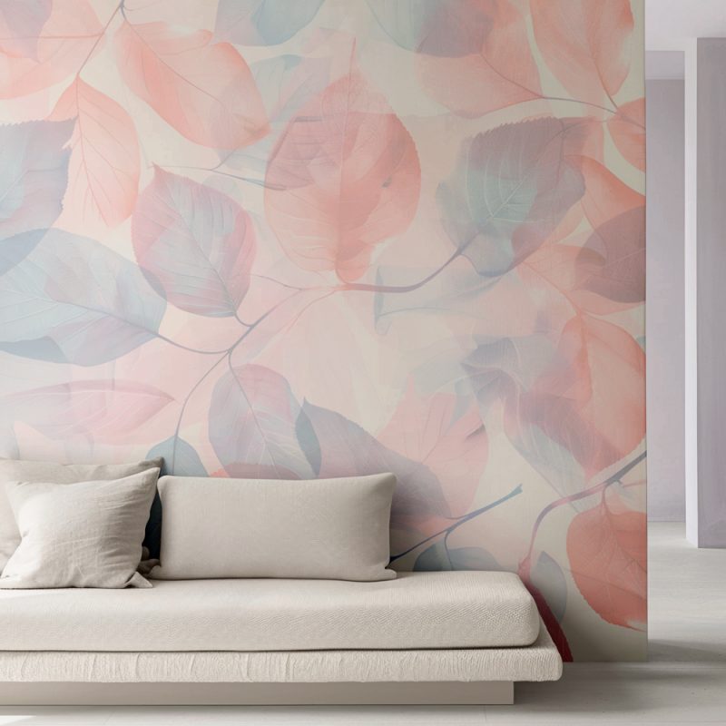 Papel Mural Selva Cielo-Rosa