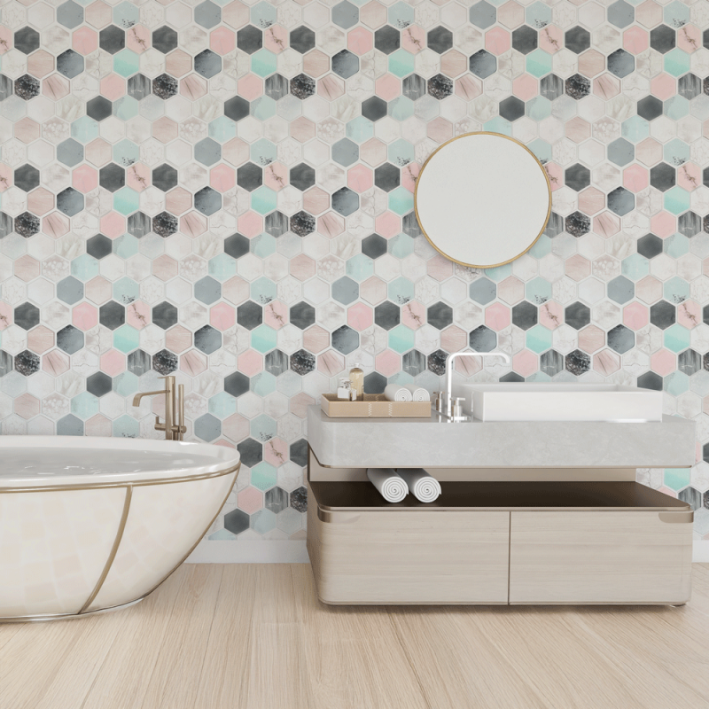 Papel Mural Hexa Chic