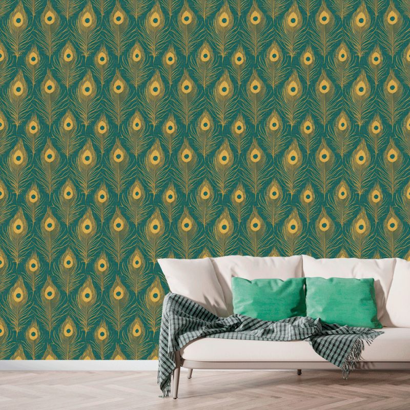 Papel Mural Plumas Reales