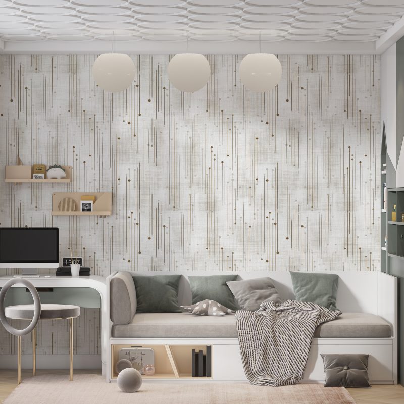 Papel Mural Puntos en Líneas