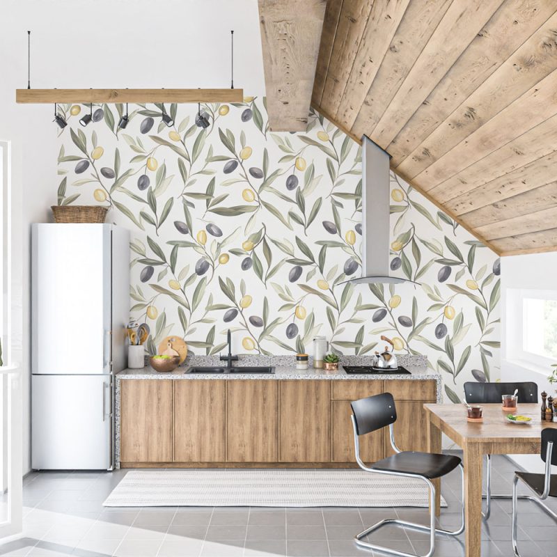 Papel Mural Ramas de Olivo