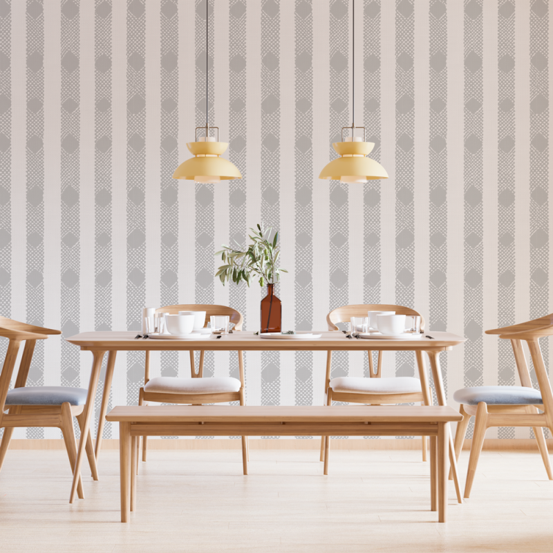 Papel Mural Líneas Rombo Soft